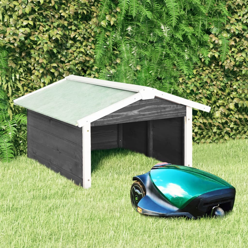 vidaXL Lawnmower Shed Automower Cover Patio Robot Mower Shelter Solid Firwood-2