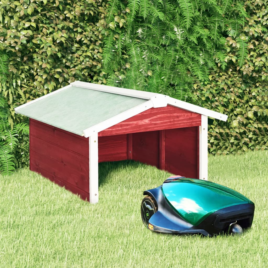vidaXL Lawnmower Shed Automower Cover Patio Robot Mower Shelter Solid Firwood-6