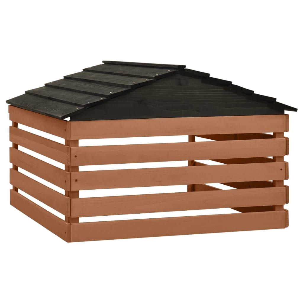 vidaXL Firwood Robotic Lawn Mower Lawnmower Black and Brown/Black and White-2