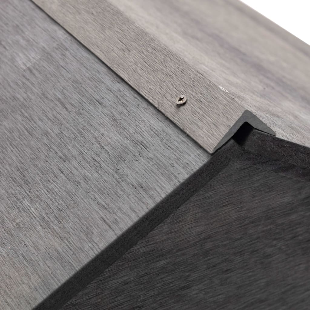 vidaXL Lawn Mower Garage Gray 31.5"x31.5"x27.6" WPC-4