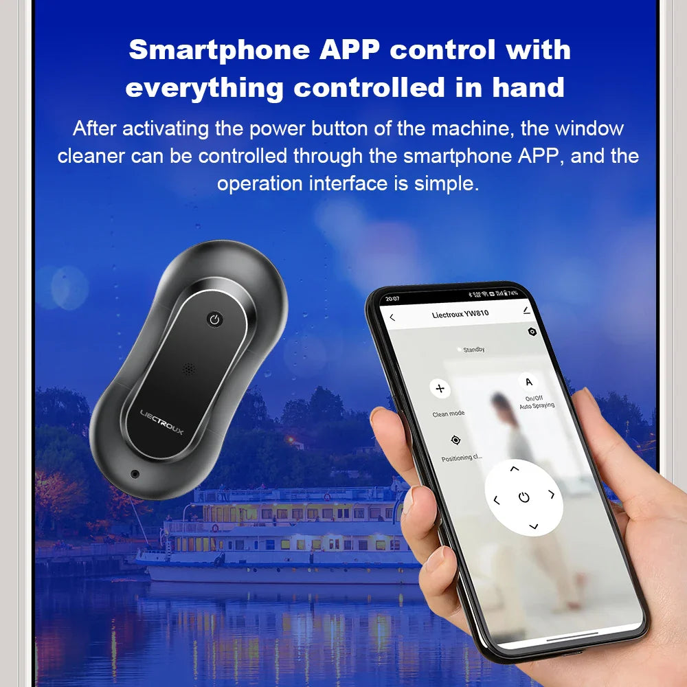 NNEOBA Smart Window Cleaning Robot – Black-2